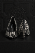 Houndstooth with Gunmetal Toe