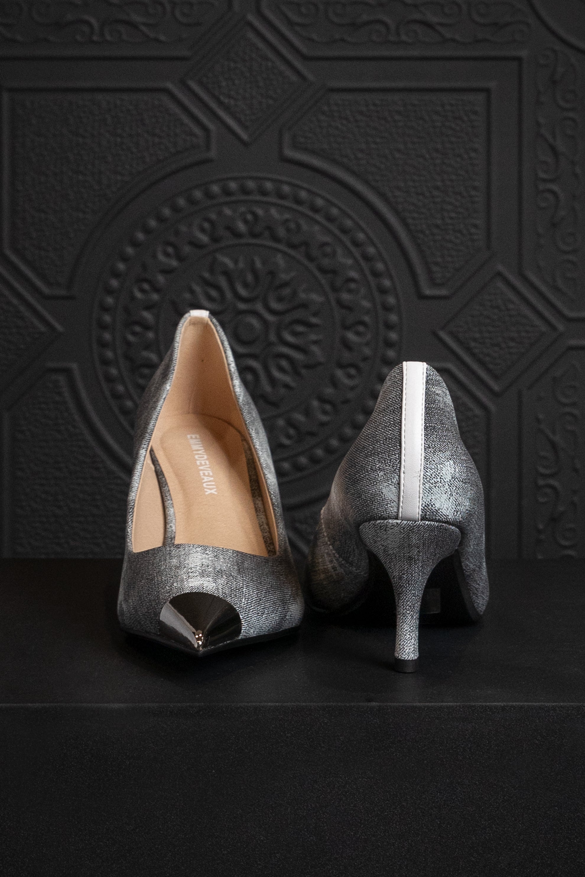 Blue Denim Metal Toe